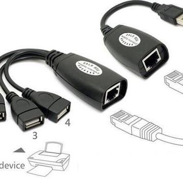 Alfais 4406 50 mt 4 Port Cat RJ45 USB Hub Ek Uzatma Extender