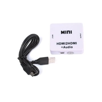Alfais 4437 HDMI To HDMI + 3.5 mm Ses Sistemi Dijital Çevirici Ayırıcı Adaptör