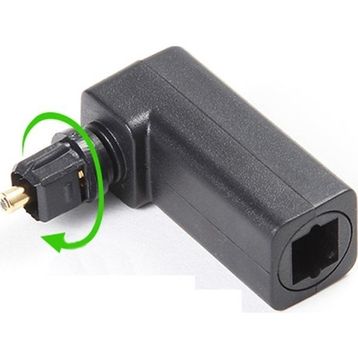 Alfais 4440 Fiber Optik Toslink M/F Dijital 90 Derece Dirsek L Çevirici Dönüştür Adaptör