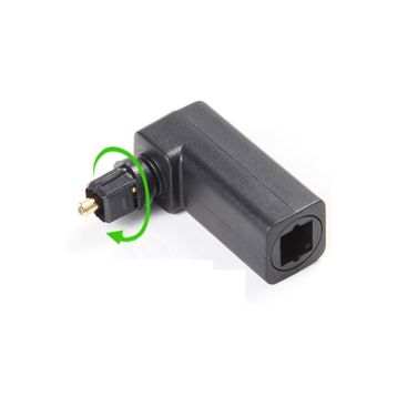 Alfais 4440 Fiber Optik Toslink M/F Dijital 90 Derece Dirsek L Çevirici Dönüştür Adaptör