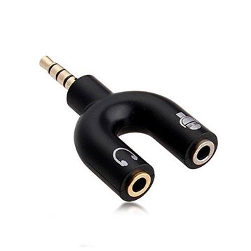 Alfais 4456 Kulaklık Mikrofon Çoklayıcı 3.5mm Switch Splitter Adaptör