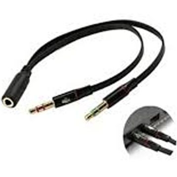 Alfais 4457 3.5 mm Kulaklık Mikrofon Çevirici Switch Splitter