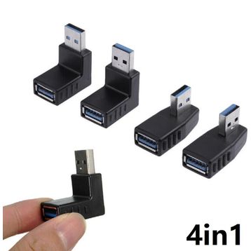 Alfais 4461 USB 3.0 90 Derece 4in1 Çevici Dönüştürücü Adaptör Seti