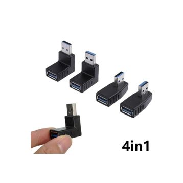 Alfais 4461 USB 3.0 90 Derece 4in1 Çevici Dönüştürücü Adaptör Seti