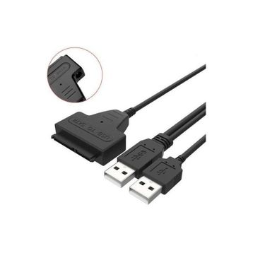 Alfais 4543 USB 2.0 2.5 3.5 inç Sata SSD HDD Hard Disk DC Güç Çevirici Dönüştürücü Adaptör Kablosu