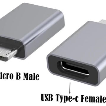 Alfais 4570 USB Type-C to Micro-B USB Çevirici Dönüştürücü Adaptör