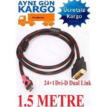 Alfais 4600 HDMI To Dvi 24+1 Çevirici Dönüştürücü Monitör Kablosu