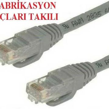 Alfais 4605 Cat5 Cat5e Ethernet Patch 3 m İnternet Modem Adsl Kablosu