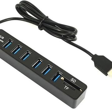 Alfais 4691 USB Hub 6 Port Micro SD TF SD Kart Okuyucu