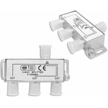 Alfais 4819 Uydu Splitter 2'li Kablo TV RG6 Anten Çoklayıcı Dağıtıcı