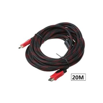 Alfais 4878 20 mt 4K FHD Ara Bağlantı Erkek-Erkek LCD Laptop PS3 PS4 XBOX TV HDMI Kablosu