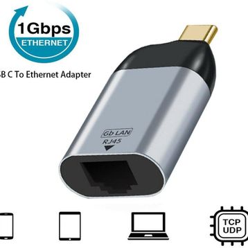 Alfais 4895 Type-C To Ethernet USB 3.1 1000MBPS Gigabit Ag Adaptor Kartı