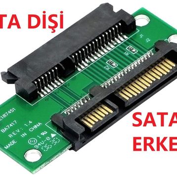 Alfais 4902 Sata Erkek To Sata Dişi Çevirici 4902P 2.5 3.5 22 Pin Dönüştürücü