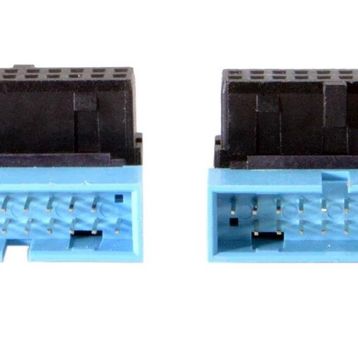 Alfais 4976 USB 3.0 19 20PIN Dişi Erkek 90 Derece Yön Değiştirme Uzatma Adaptörü