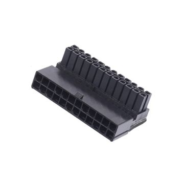 Alfais 4982 ATX 24 Pin to Erkek Dişi Anakartlar için 90 Derece Açı Dönüştürücü Adaptör