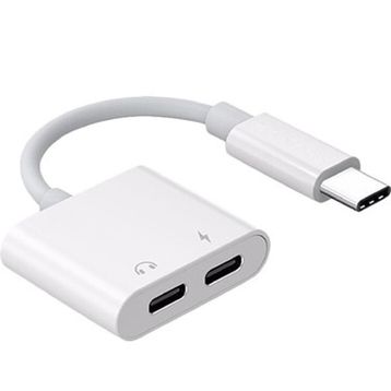 Alfais 5067 Type C To Kulaklık Hızlı Şarj Giriş Çevirici Çoklayıcı Çoğaltıcı Splitter Adaptör