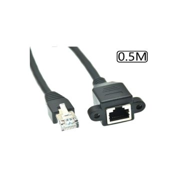 Alfais 5077 RJ45 0.5 mt Panel Tipi Cat6 Montaj Kablosu