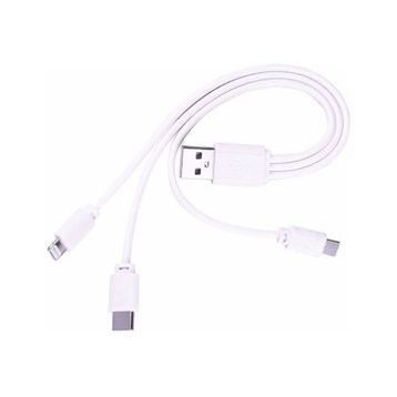 Alfais 5103 Micro USB Type C Lightning Usb Data Şarj Kablosu