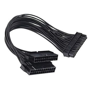 Alfais 5145 24 Pin ATX Dual PSU Çoklayıcı Adaptör Anakart Minning Kablosu
