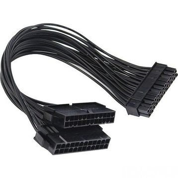 Alfais 5145 24 Pin ATX Dual PSU Çoklayıcı Adaptör Anakart Minning Kablosu