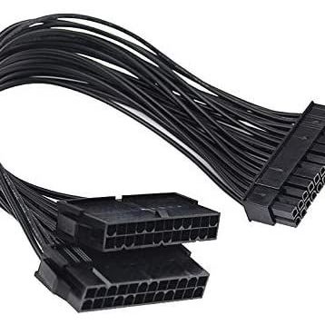 Alfais 5145 24 Pin ATX Dual PSU Çoklayıcı Adaptör Anakart Minning Kablosu
