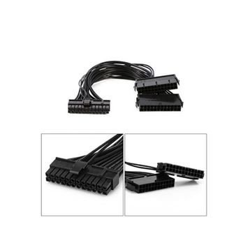 Alfais 5145 24 Pin ATX Dual PSU Çoklayıcı Adaptör Anakart Minning Kablosu