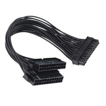 Alfais 5145 24 Pin ATX Dual PSU Çoklayıcı Adaptör Anakart Minning Kablosu