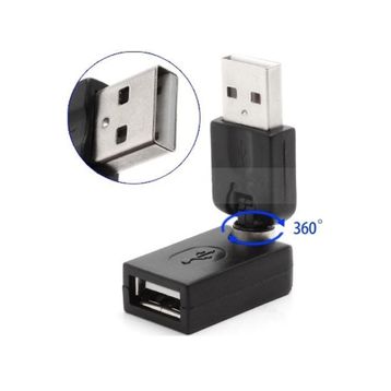 Alfais 5264 USB to Dişi Erkek 360 Derece Dönebilen Çevirici Dönüştürücü Adaptör