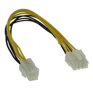 Alfais AL-4261 4 Pin to 8 Pin Güç Çevirici Power Supply Çevirici Kablosu