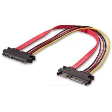 Alfais AL-4617 Sata Power 15-7 Pin Erkek Dişi Uzatma Kablosu