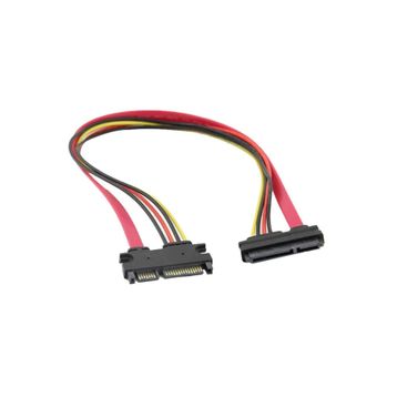 Alfais AL-4617 Sata Power 15-7 Pin Erkek Dişi Uzatma Kablosu