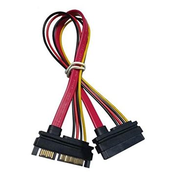 Alfais AL-4617 Sata Power 15-7 Pin Erkek Dişi Uzatma Kablosu