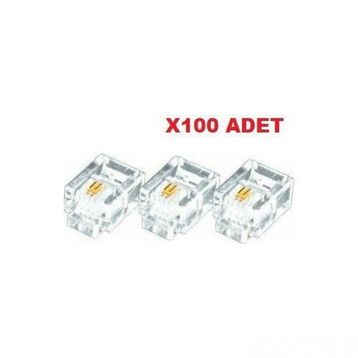 Alfais Al-4839 RJ11 100 Adet Telefon Kablo Ucu Konnektörü
