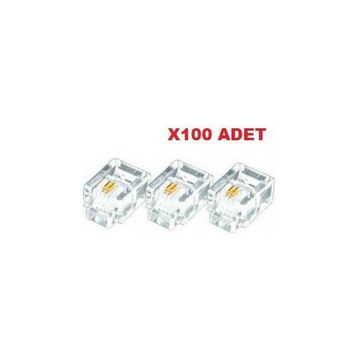 Alfais Al-4839 RJ11 100 Adet Telefon Kablo Ucu Konnektörü