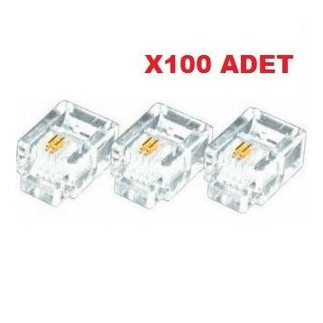Alfais Al-4839 RJ11 100 Adet Telefon Kablo Ucu Konnektörü
