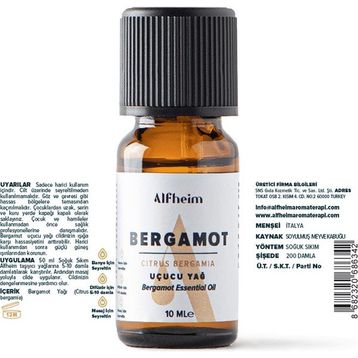 Alfheim 10 ml Bergamot Uçucu Yağı