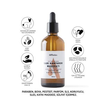 Alfheim 100 ml Maserati Taşıyıcı Sabit Yağı Sarı Kantaron Yağı