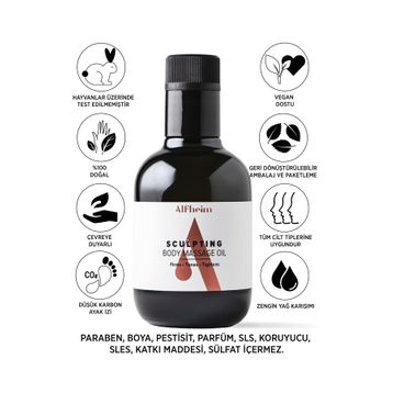 Alfheim 250 ml Sculpting Vücut Masaj Yağı