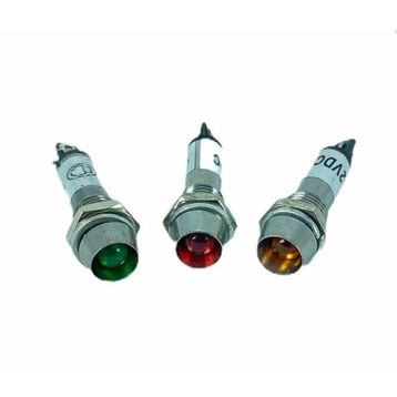 Algatec IC-225 8 mm Metal 10 Adet Sinyal Lambası