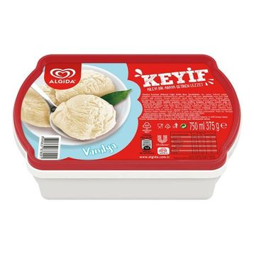 Algida Keyif 750 ml Vanilya Dondurma