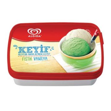 Algida Keyif Antep Fıstığı-Vanilya 750 ml Dondurma
