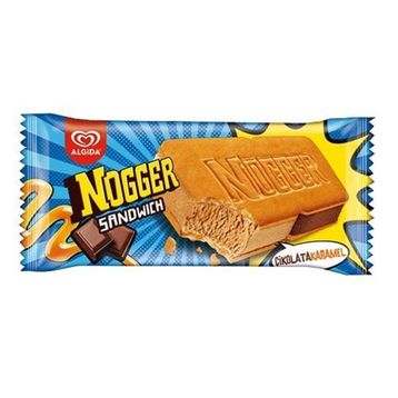 Algida Nogger Sandwich Karamel Kakao 145 ml Dondurma