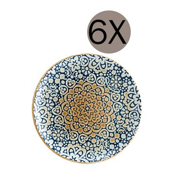 Alhambra 27 cm 6'lı Gourmet Düz Porselen Tabak
