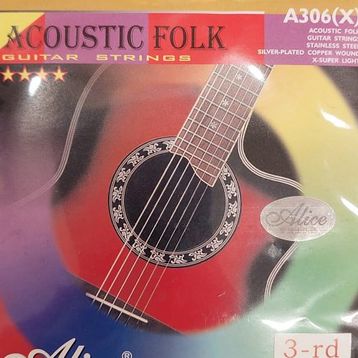 Alice No 3 Tek Sol Akustik Gitar Teli