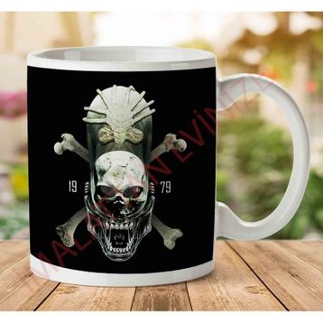 Alien Xenomorph Skull Baskılı Kupa