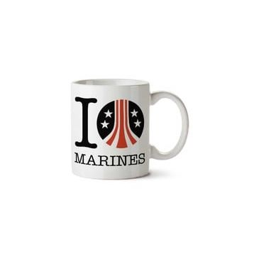 Aliens I Heart Marines Baskılı Kupa