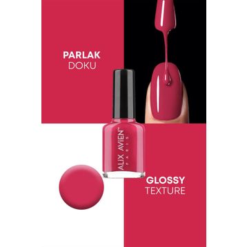 Alix Avien 104 Nail Lacquer Koyu Pembe Oje