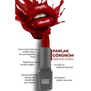 Alix Avien Glossy 323 Ruby Red Ruj
