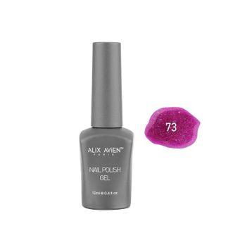 Alix Avien Işıltılı 073 12 ml Fuşya Pembe Kalıcı Oje