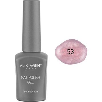 Alix Avien Işıltılı 53 12 ml Açık Pembe Kalıcı Oje